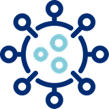 ícone representando infecção de dente