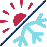 ícone representando sensibilidade de dente